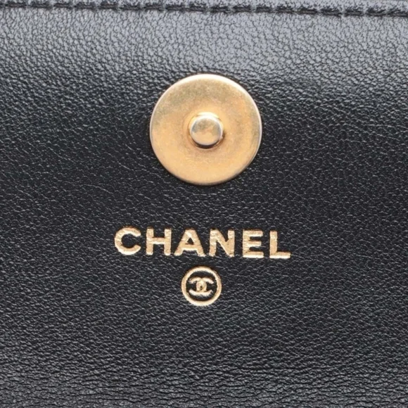 Chanel 19 Chain Shoulder Bag Glasses Case Gold X Silver Metal Fittings - Picture 8 of 12